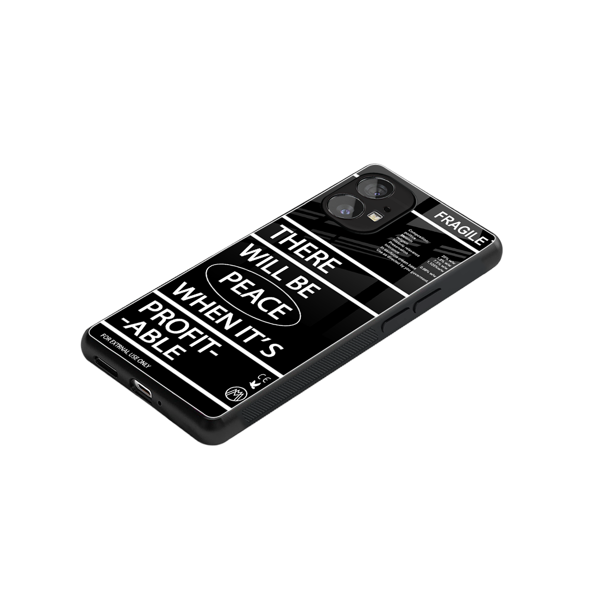 when it's profitable back phone cover | glass case for nothing phone 1