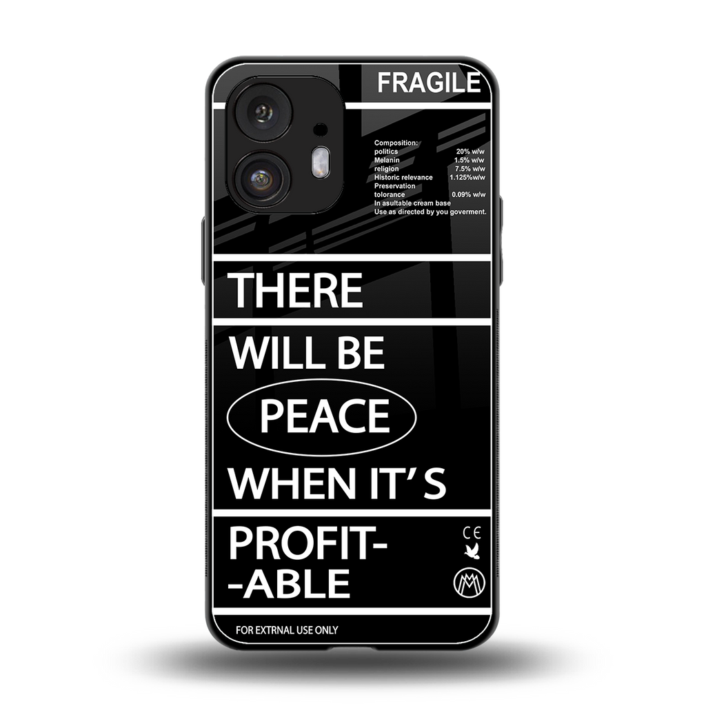 when it's profitable back phone cover | glass case for nothing phone 2