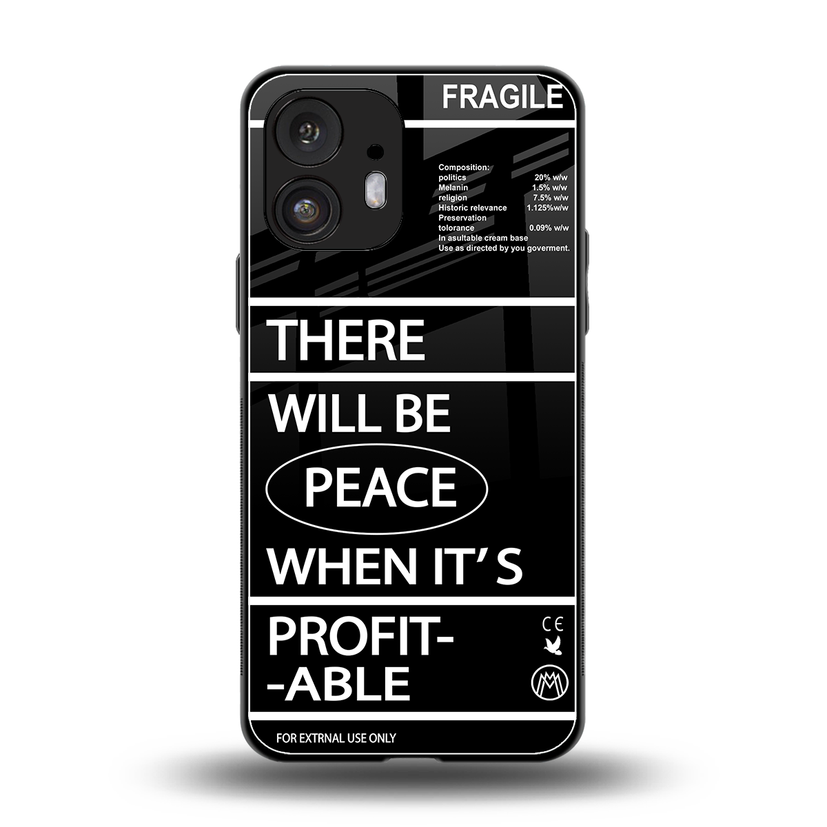 when it's profitable back phone cover | glass case for nothing phone 2