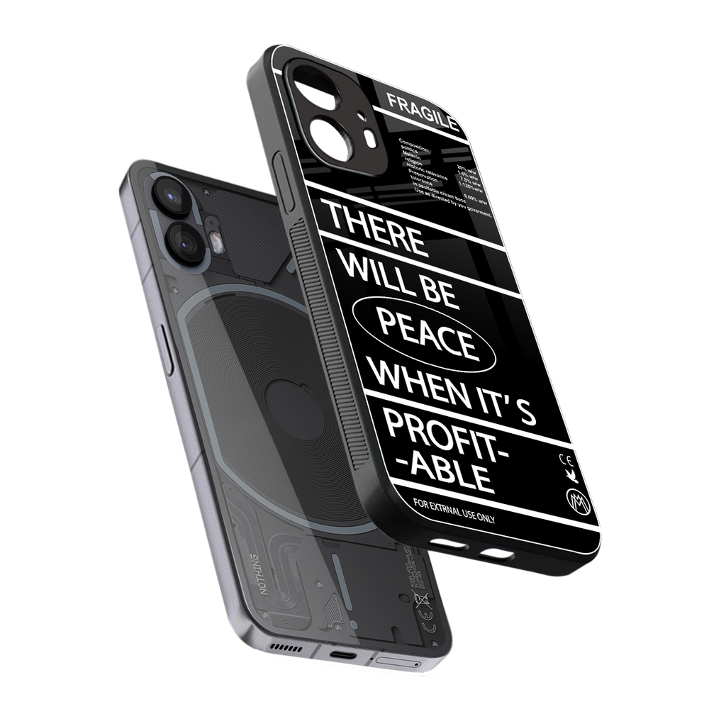 when it's profitable back phone cover | glass case for nothing phone 2