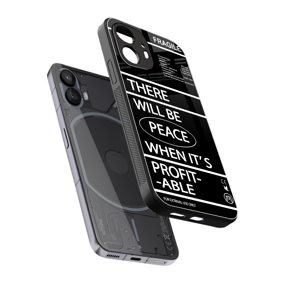 when it's profitable back phone cover | glass case for nothing phone 2