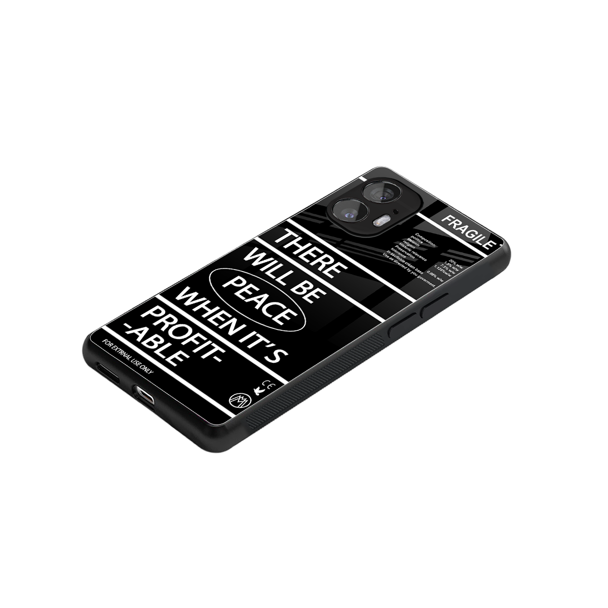 when it's profitable back phone cover | glass case for nothing phone 2