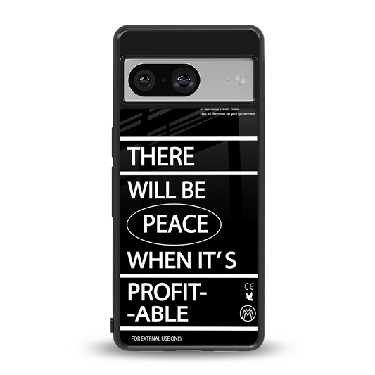 when it's profitable back phone cover | glass case for Google Pixel 8