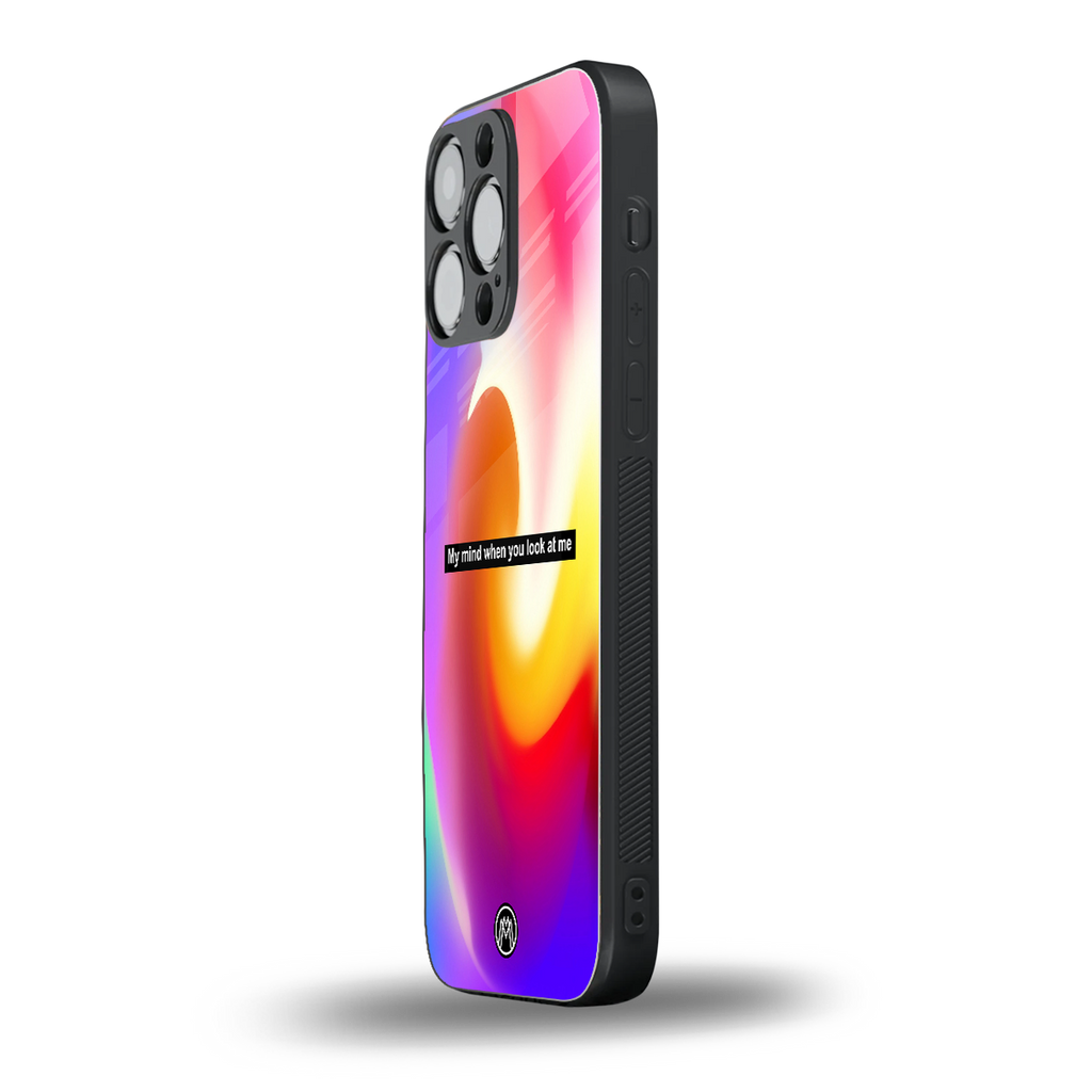 when you look at me back phone cover | glass case for iphone 13 pro max
