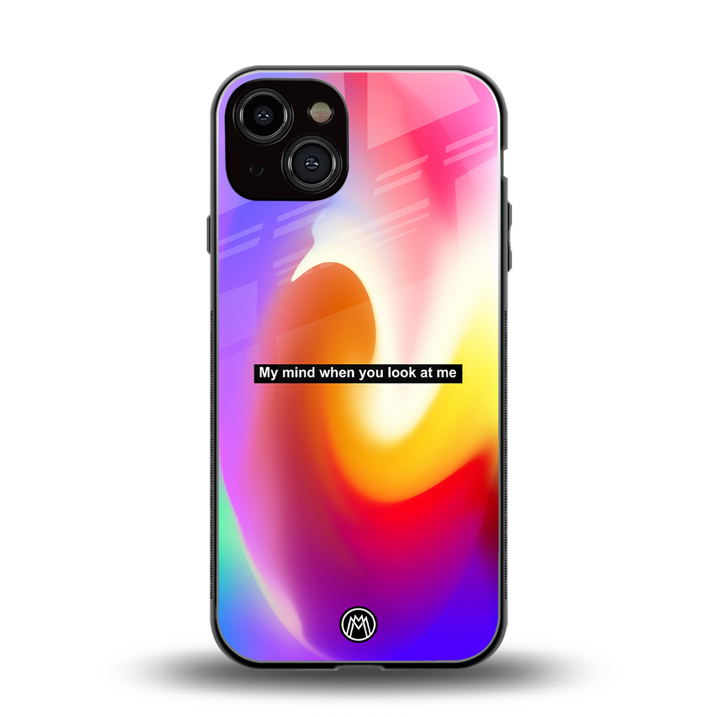 when you look at me back phone cover | glass case for iphone 13