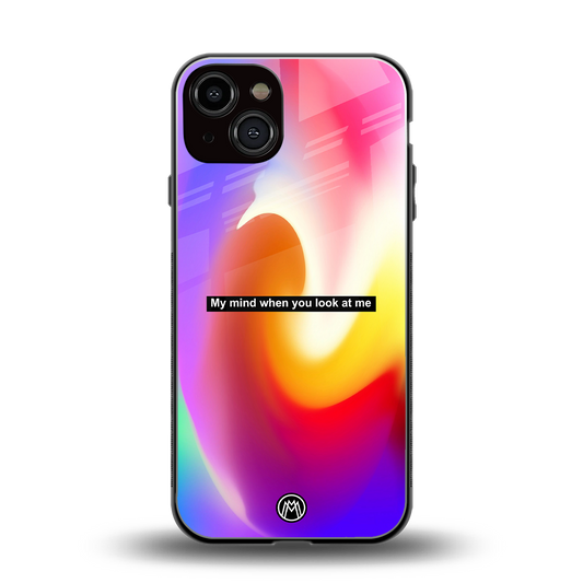 when you look at me back phone cover | glass case for iphone 13