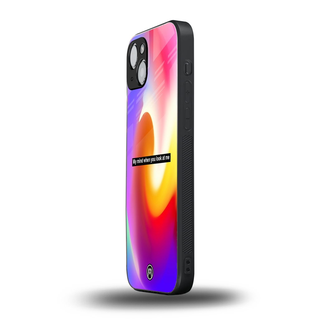 when you look at me back phone cover | glass case for iphone 14 plus