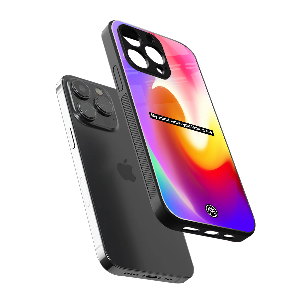 when you look at me back phone cover | glass case for iphone 14 pro max