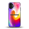 when you look at me back phone cover | glass case for iphone 16 plus