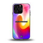 when you look at me back phone cover | glass case for iphone 16 pro
