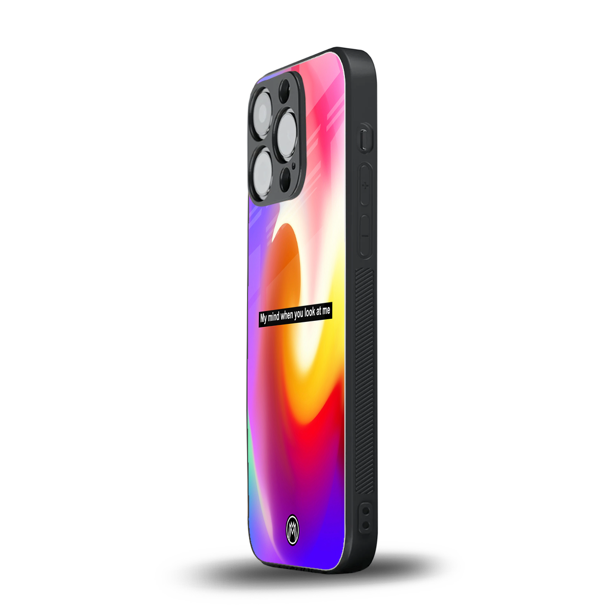 when you look at me back phone cover | glass case for iphone 16 pro