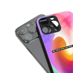 when you look at me back phone cover | glass case for iphone 16 pro