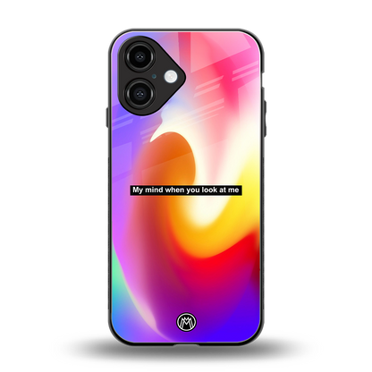 when you look at me back phone cover | glass case for iphone 16