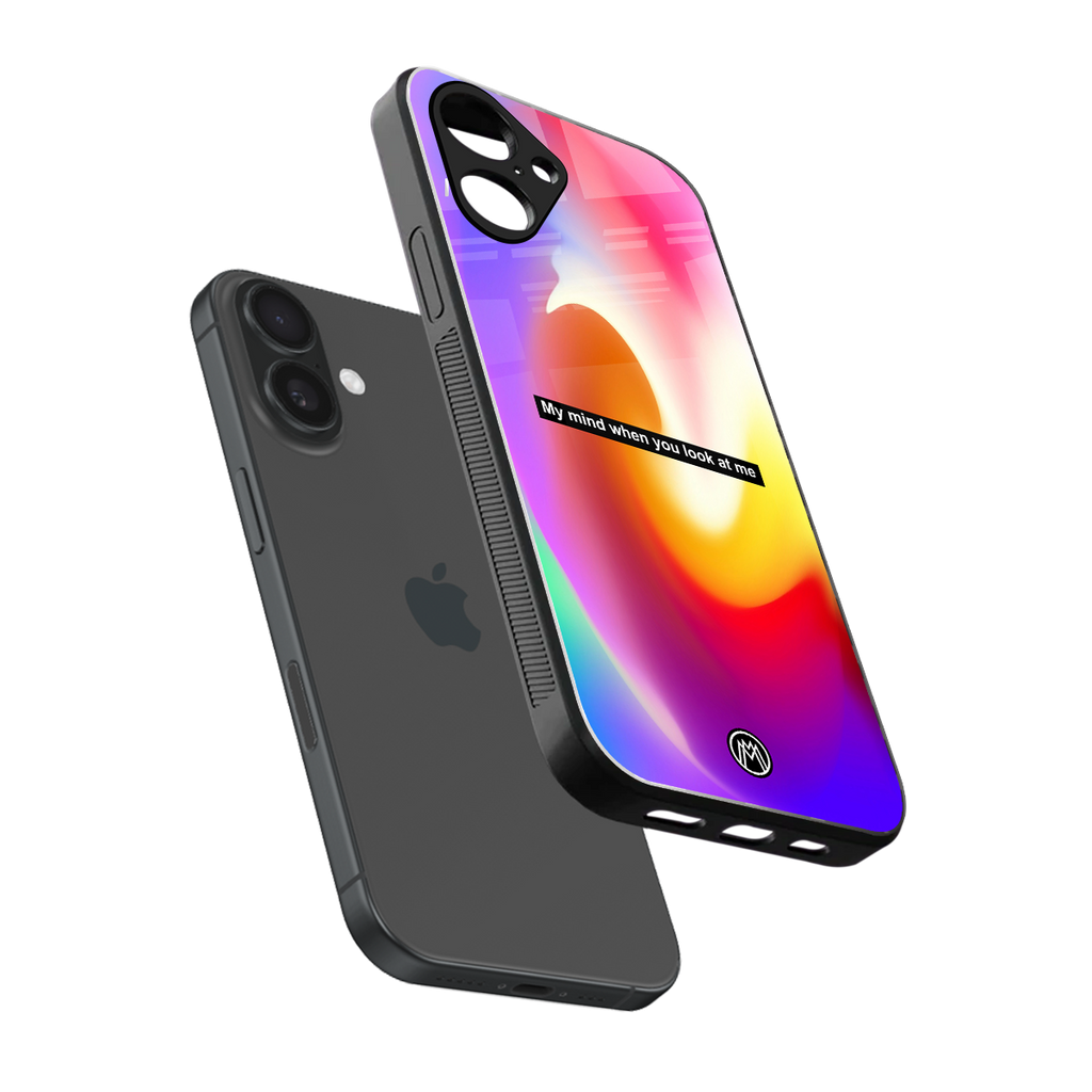 when you look at me back phone cover | glass case for iphone 16
