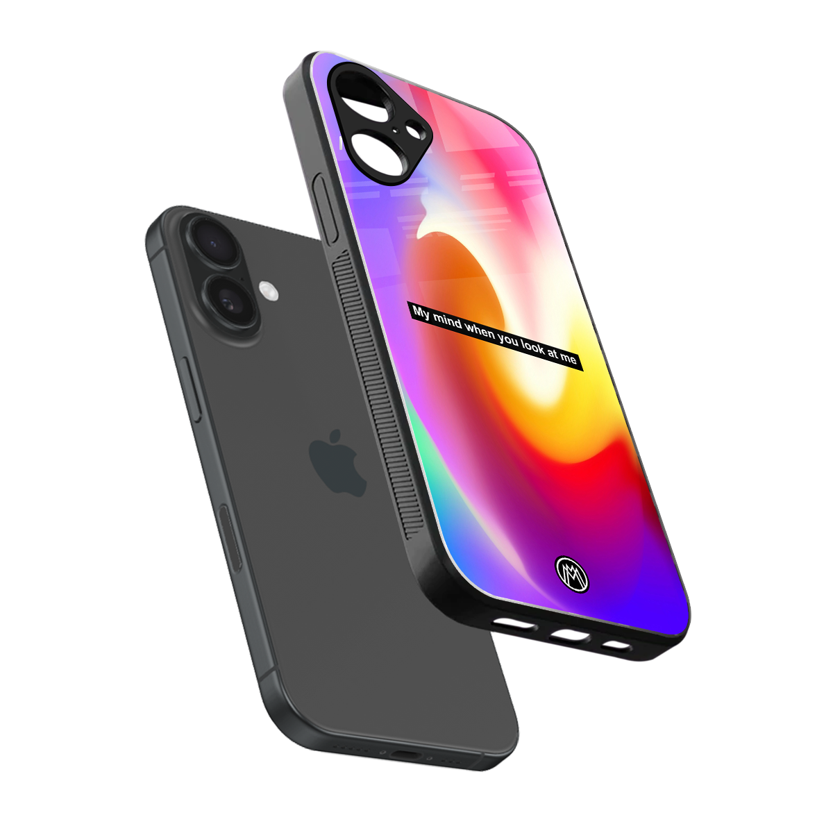 when you look at me back phone cover | glass case for iphone 16