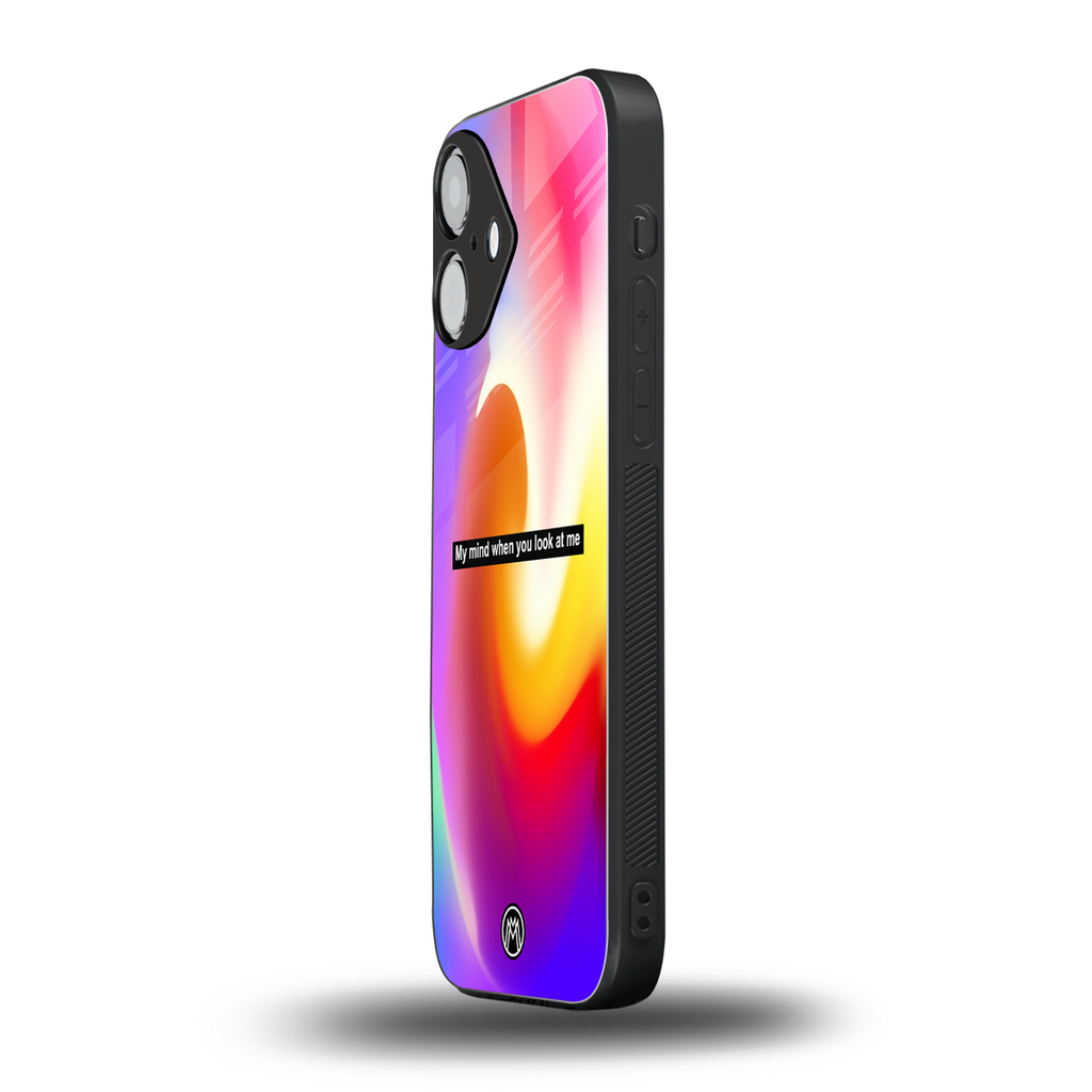 when you look at me back phone cover | glass case for iphone 16