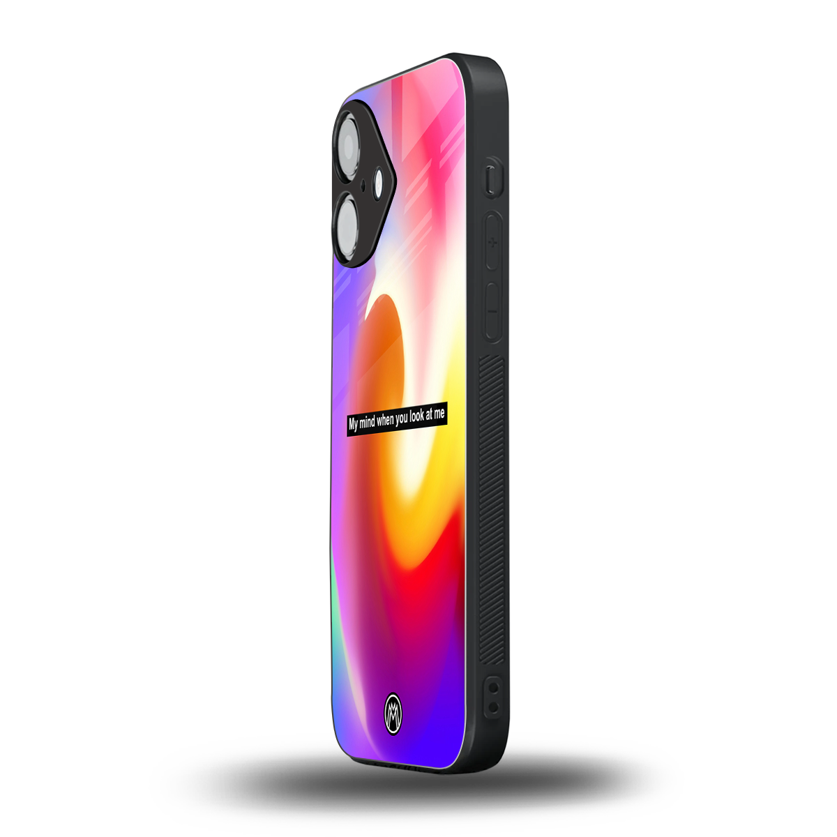 when you look at me back phone cover | glass case for iphone 16