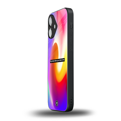 when you look at me back phone cover | glass case for iphone 16