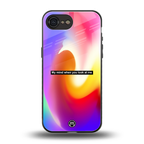when you look at me back phone cover | glass case for iphone 16e