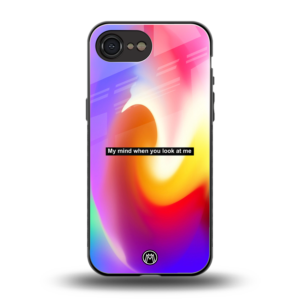 when you look at me back phone cover | glass case for iphone 16e