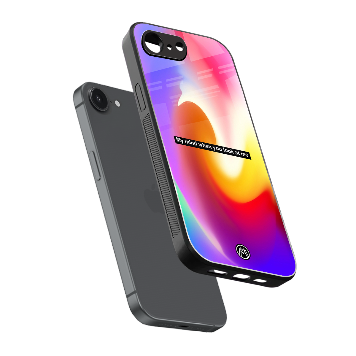 when you look at me back phone cover | glass case for iphone 16e