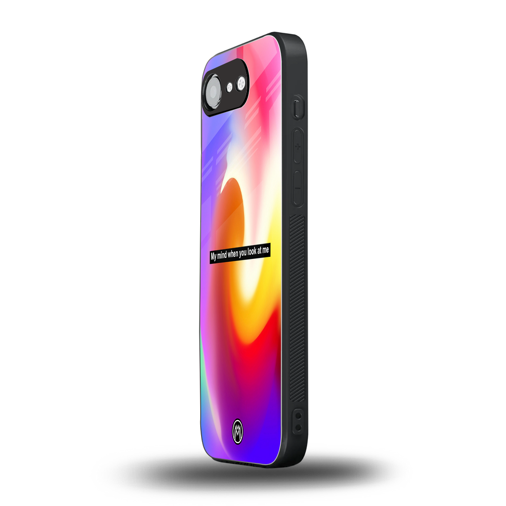 when you look at me back phone cover | glass case for iphone 16e
