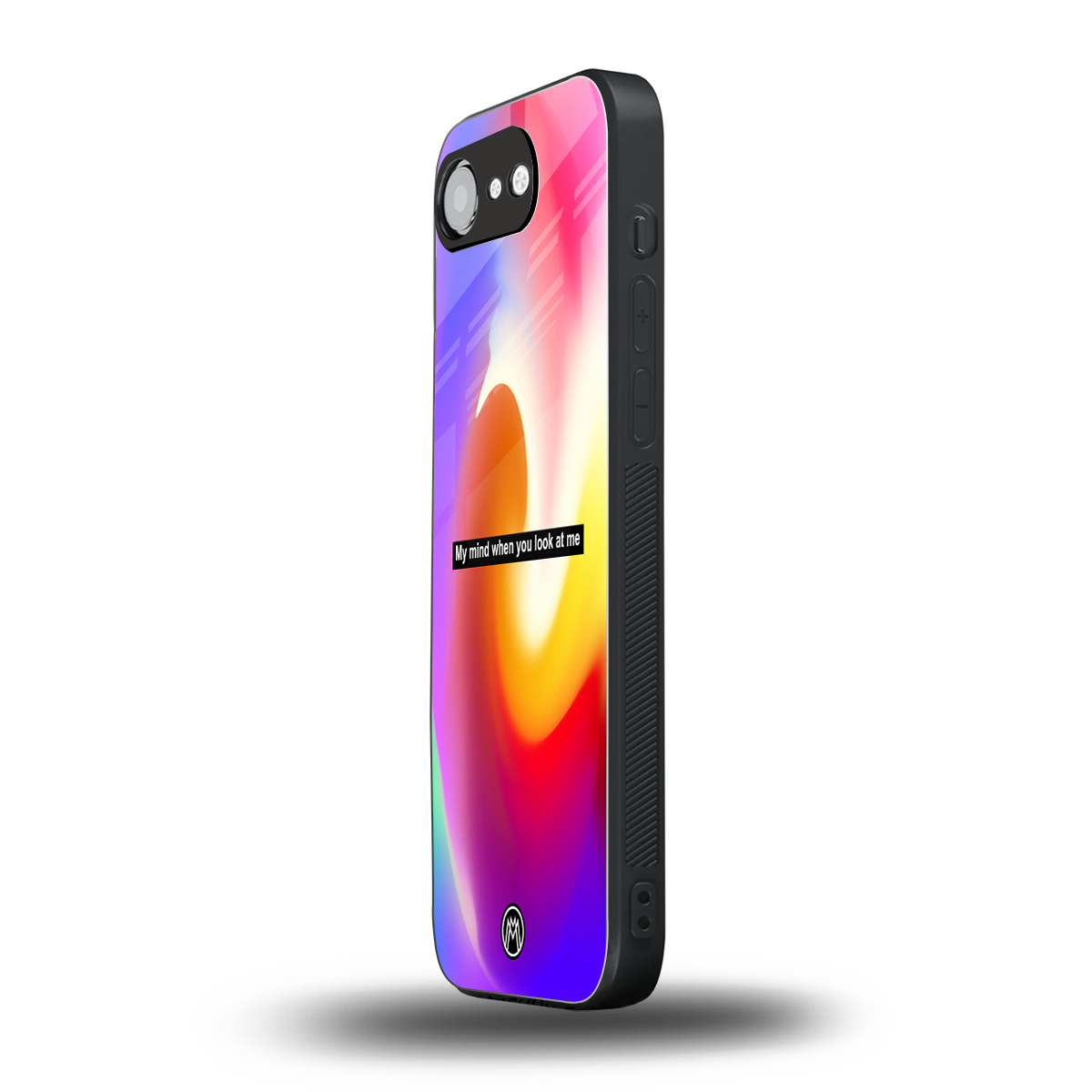 when you look at me back phone cover | glass case for iphone 16e