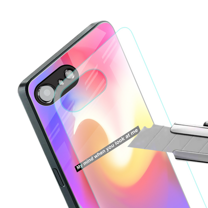 when you look at me back phone cover | glass case for iphone 16e