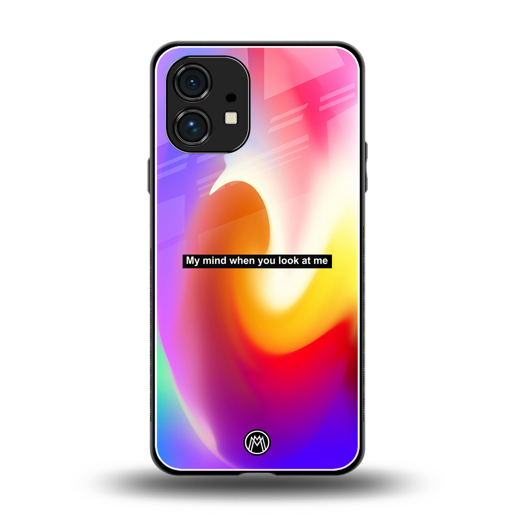 when you look at me back phone cover | glass case for nothing phone 1