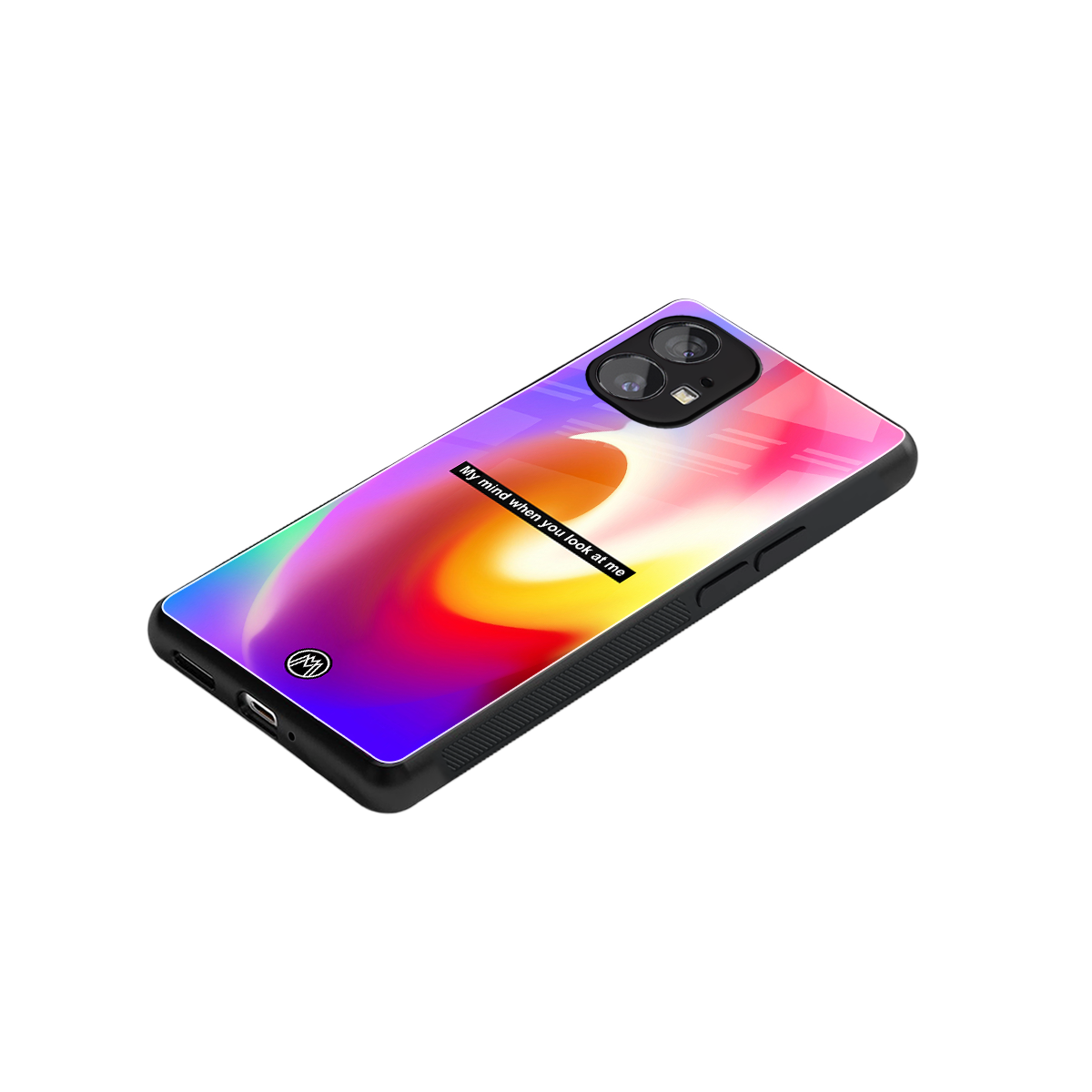 when you look at me back phone cover | glass case for nothing phone 1