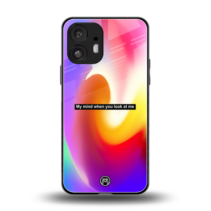 when you look at me back phone cover | glass case for nothing phone 2