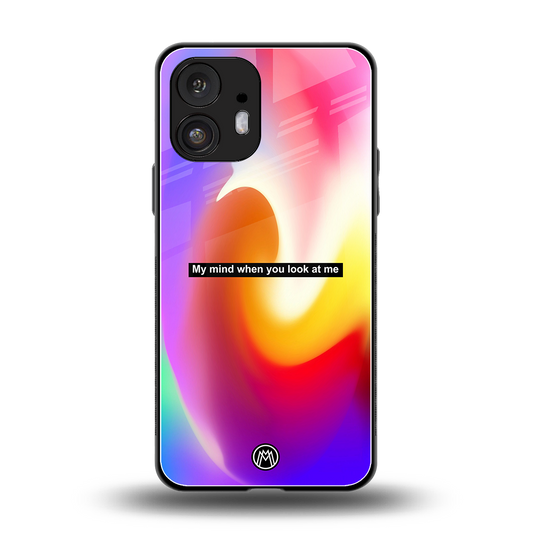 when you look at me back phone cover | glass case for nothing phone 2