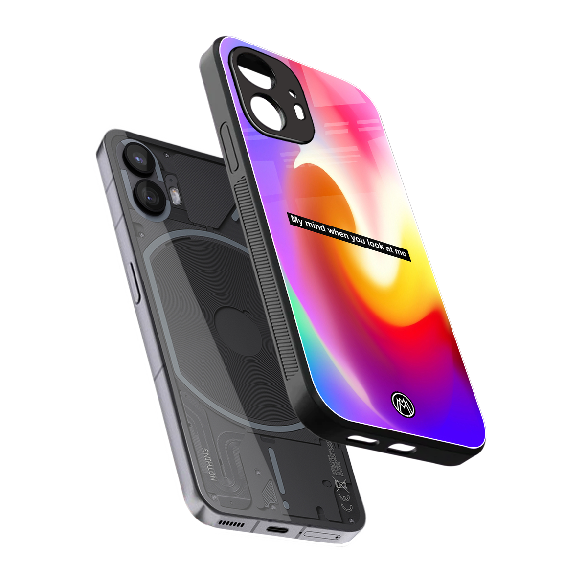 when you look at me back phone cover | glass case for nothing phone 2