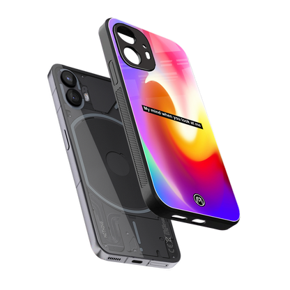 when you look at me back phone cover | glass case for nothing phone 2