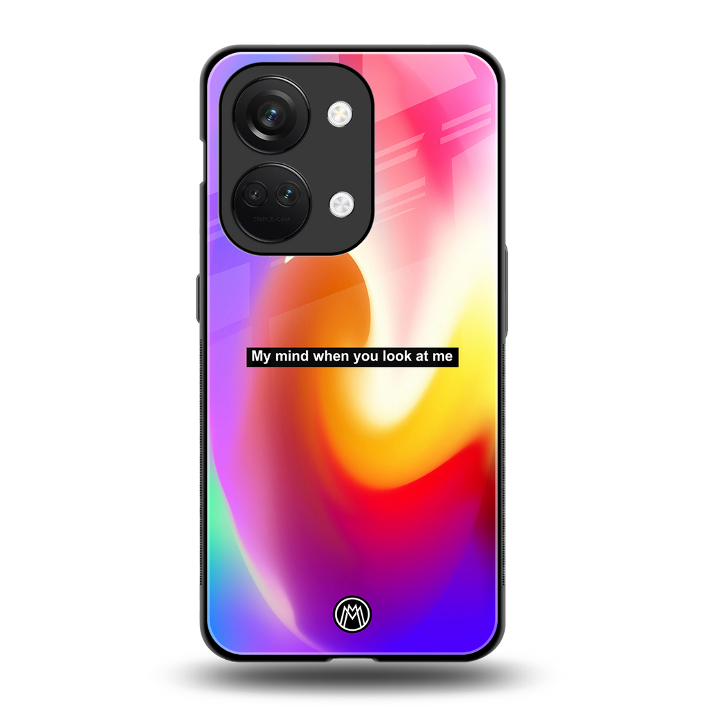 when you look at me back phone cover | glass case for oneplus nord 3