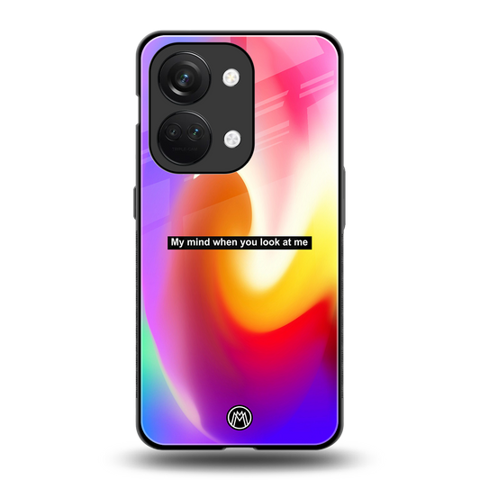 when you look at me back phone cover | glass case for oneplus nord 3