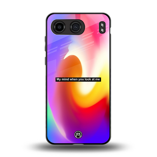 when you look at me back phone cover | glass case for oneplus nord 4