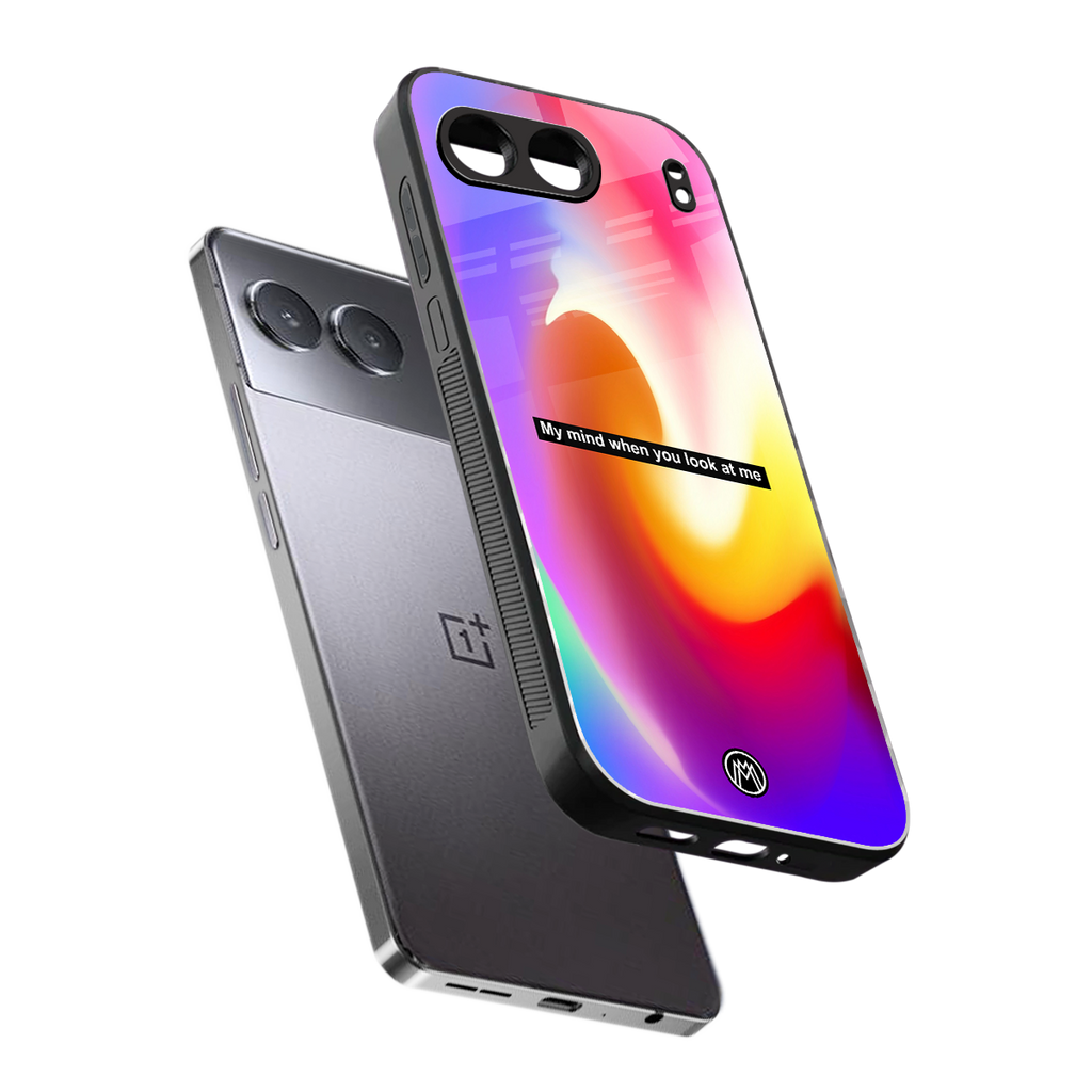 when you look at me back phone cover | glass case for oneplus nord 4