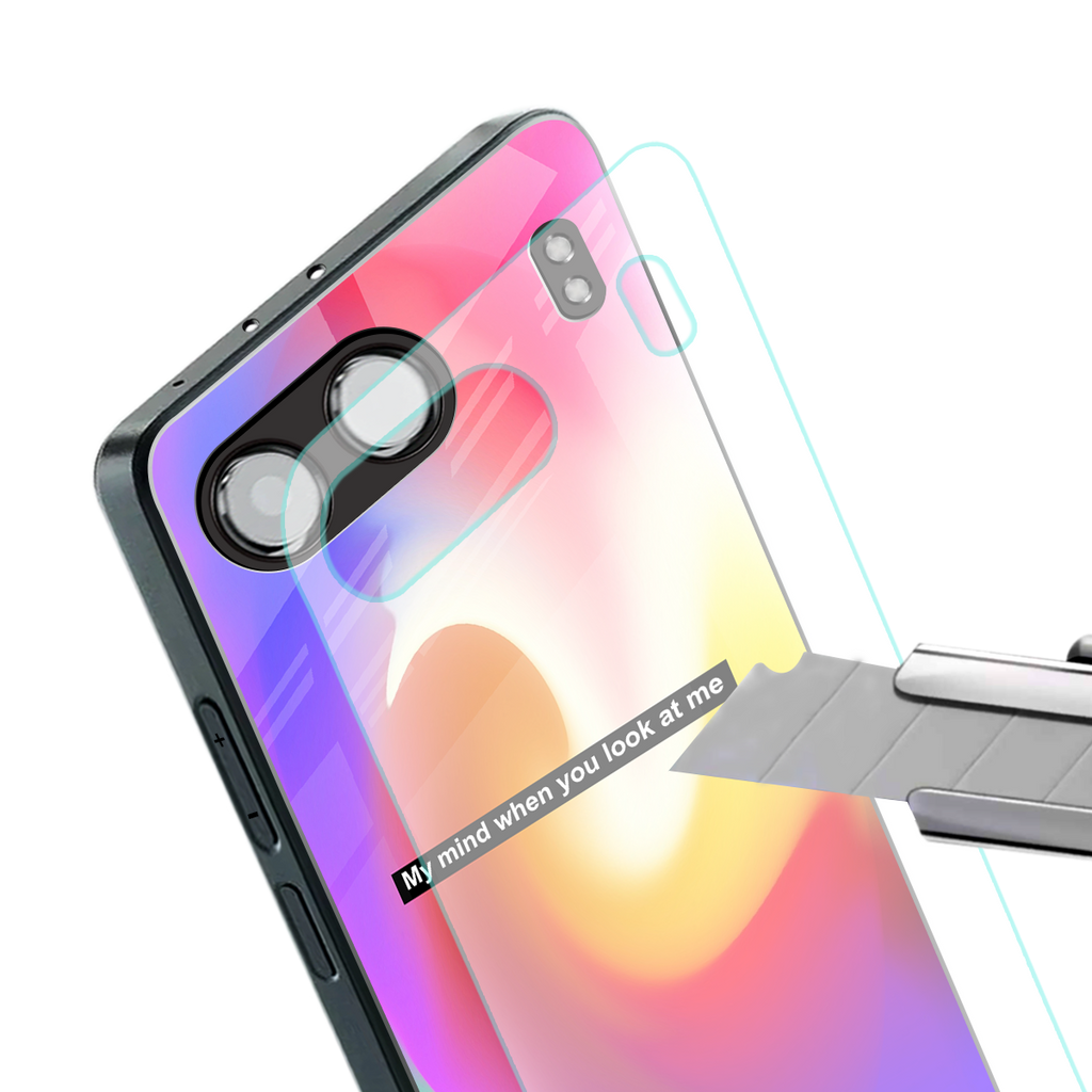 when you look at me back phone cover | glass case for oneplus nord 4