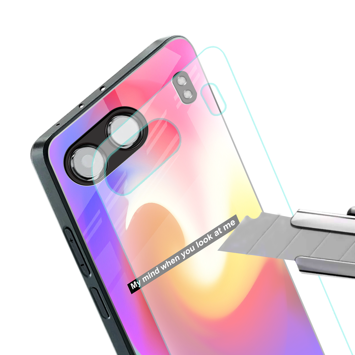 when you look at me back phone cover | glass case for oneplus nord 4