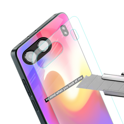 when you look at me back phone cover | glass case for oneplus nord 4