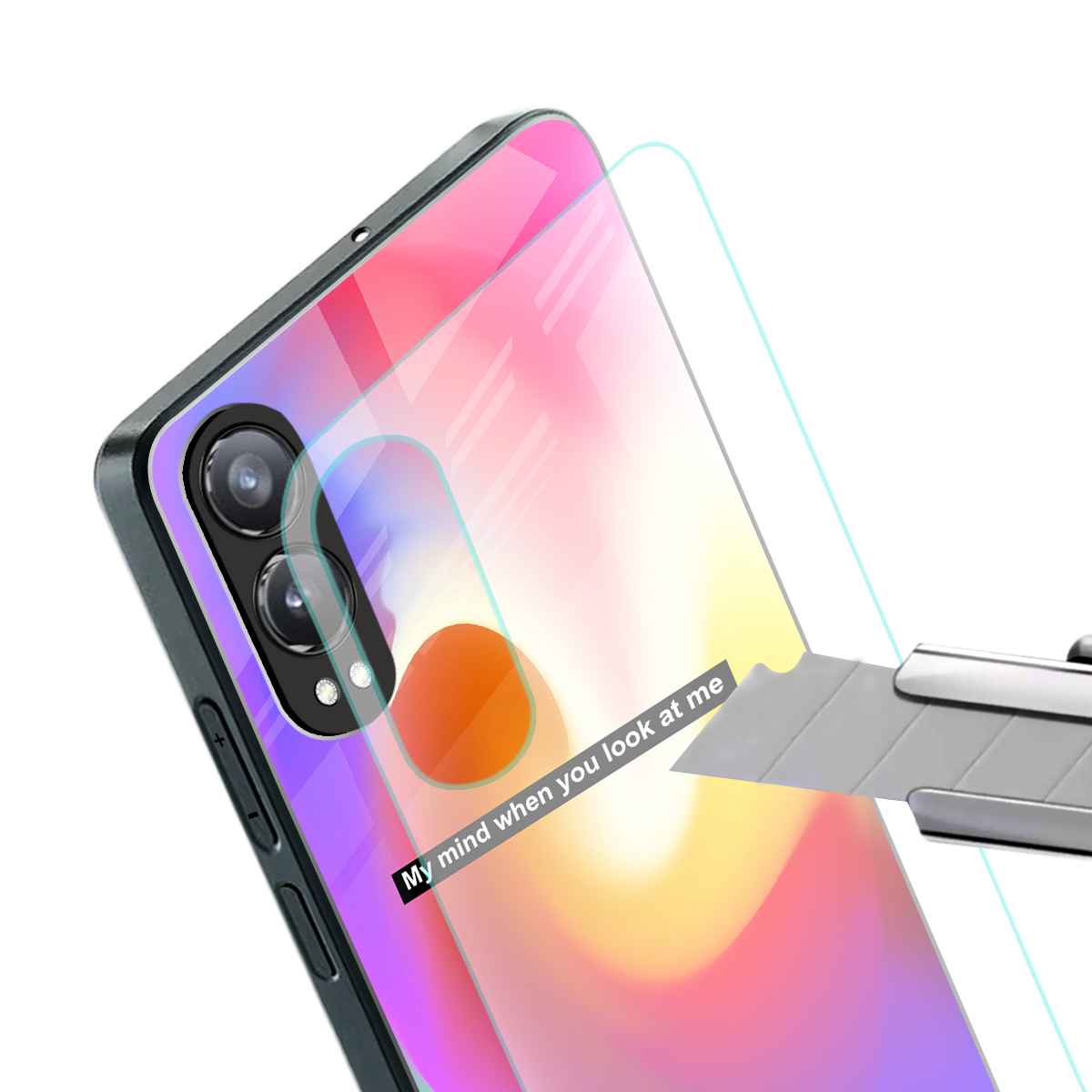 when you look at me back phone cover | glass case for oneplus nord ce 4 lite