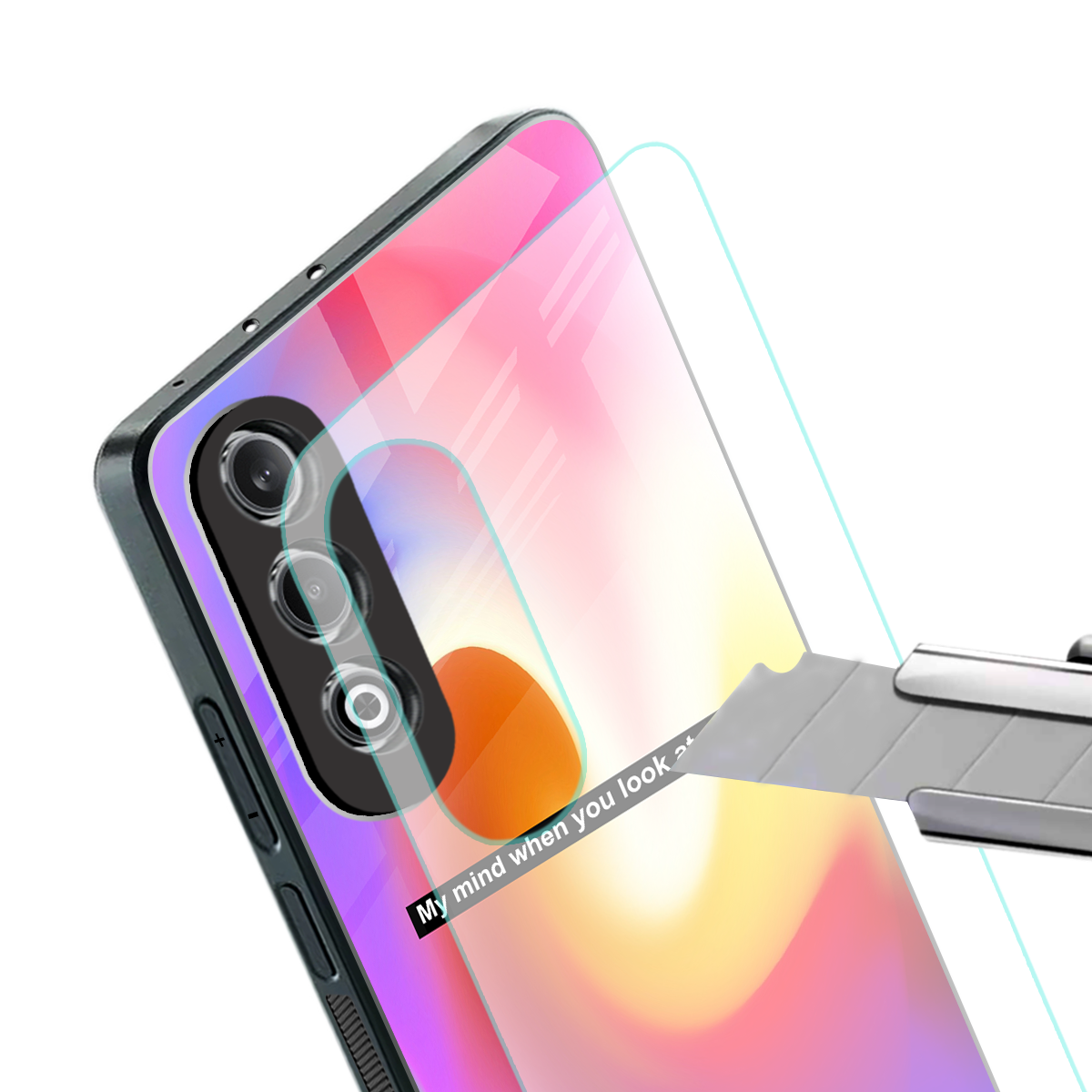 when you look at me back phone cover | glass case for oneplus nord ce 4