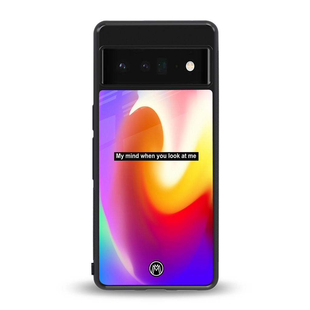 when you look at me back phone cover | glass case for google pixel 6 pro