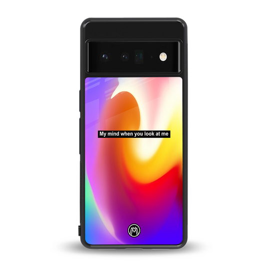 when you look at me back phone cover | glass case for google pixel 6 pro