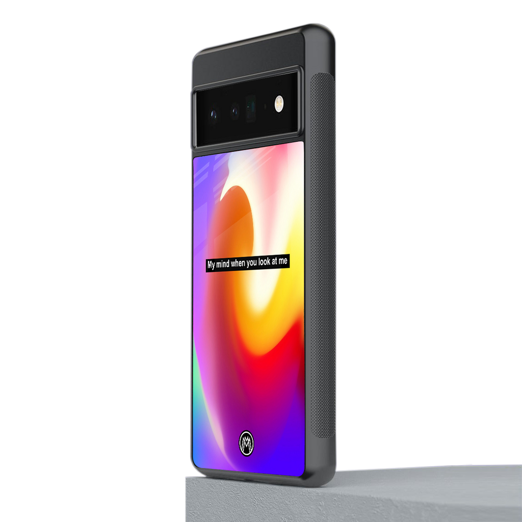 when you look at me back phone cover | glass case for google pixel 6 pro