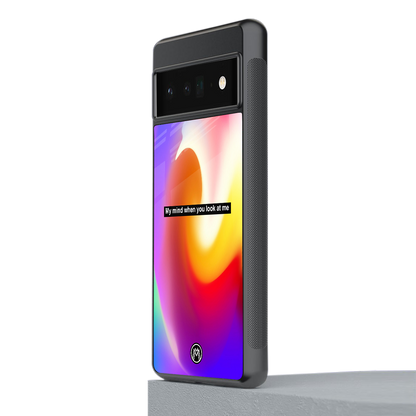 when you look at me back phone cover | glass case for google pixel 6 pro