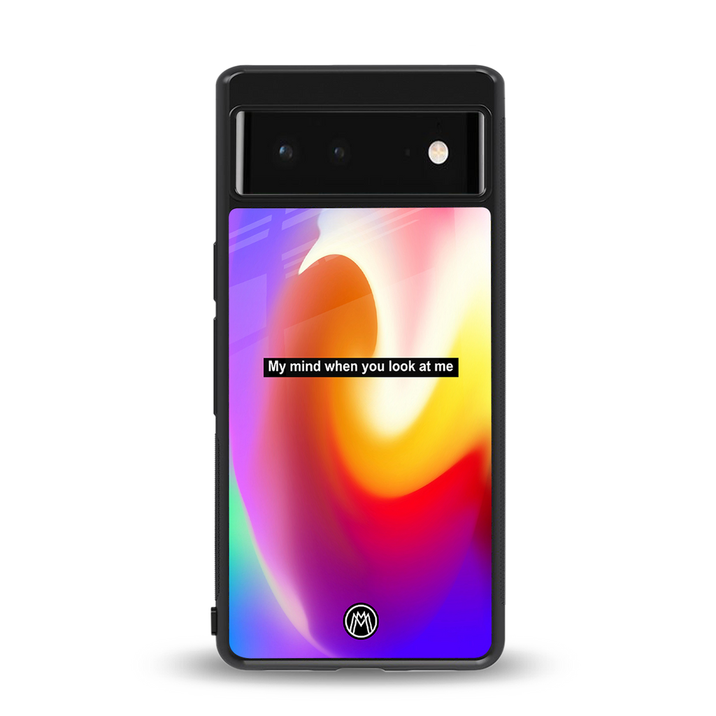 when you look at me back phone cover | glass case for google pixel 6