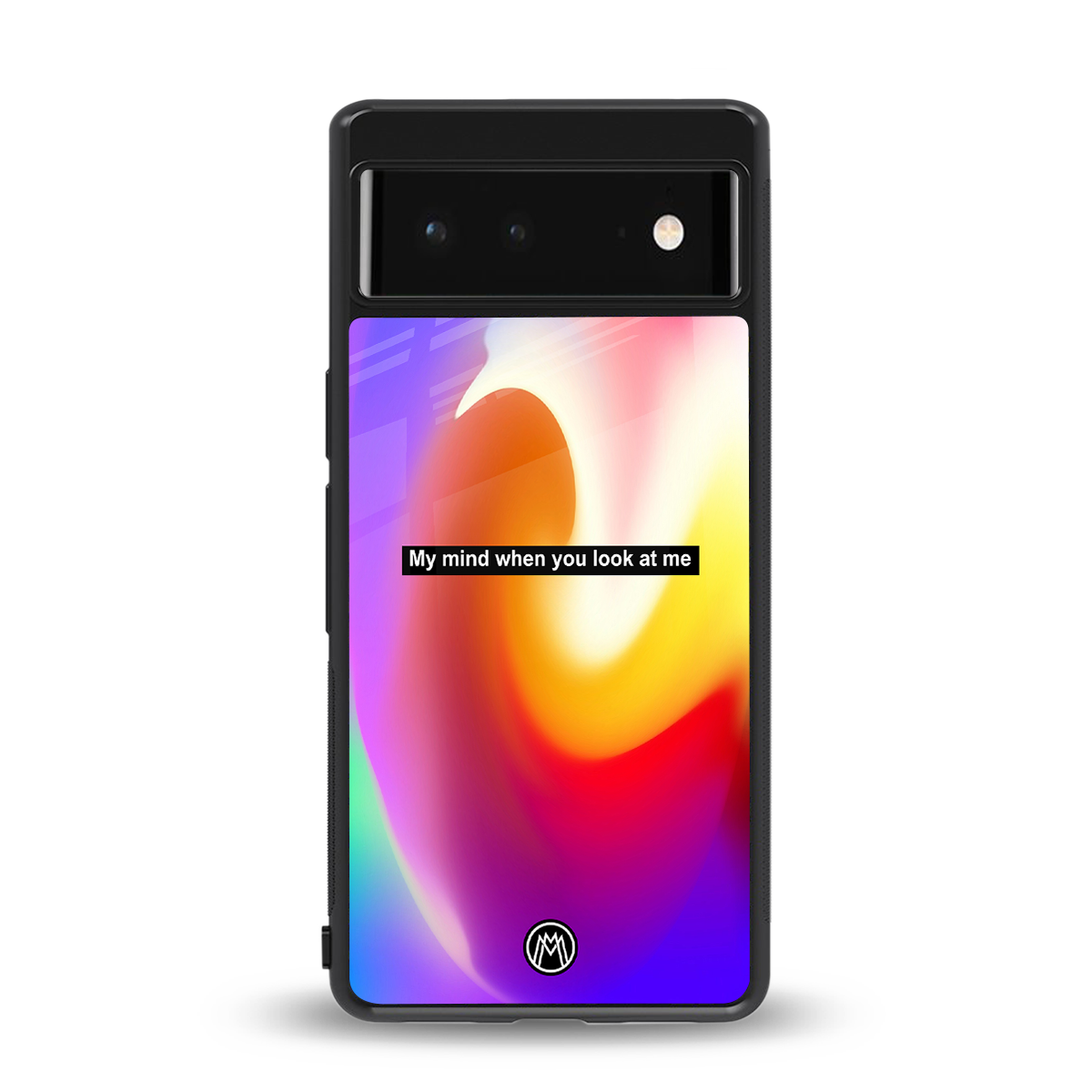 when you look at me back phone cover | glass case for google pixel 6