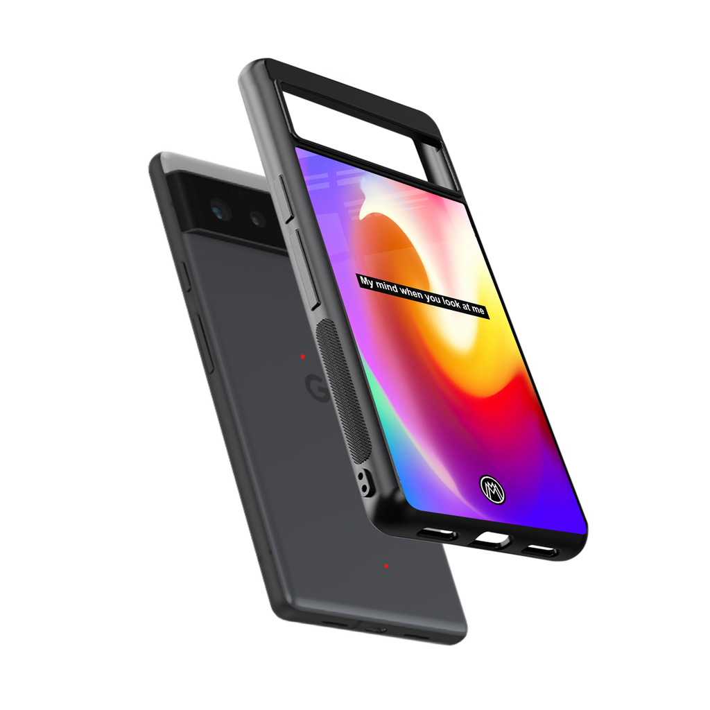 when you look at me back phone cover | glass case for google pixel 6
